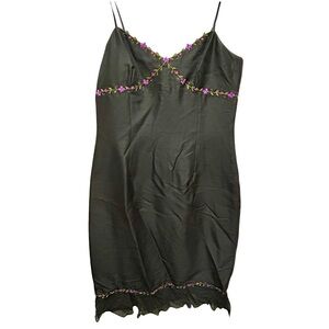 Vintage Ann Taylor Black Silk Slip Dress – Size 6